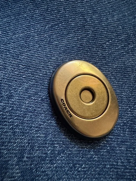 Coach Chain Tabby 26 Denim Shoulder Bag - Picture 11 of 16